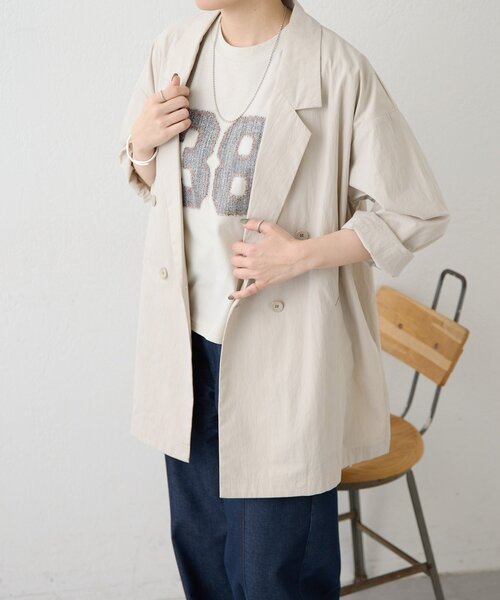 ear PAPILLONNER（イアパピヨネ）の「ナンバーTシャツ【SUM1 STYLE】（Tシャツ/カットソー・レディース・ライトベージュ・FREE）」の11枚目の写真