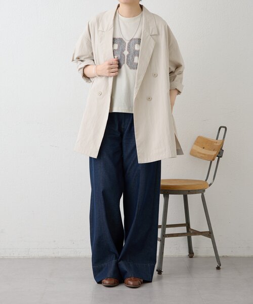 ear PAPILLONNER（イアパピヨネ）の「ナンバーTシャツ【SUM1 STYLE】（Tシャツ/カットソー・レディース・ライトベージュ・FREE）」の12枚目の写真