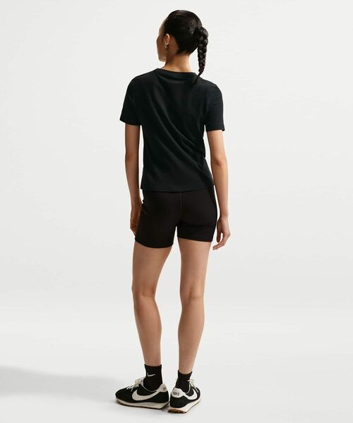 NIKE(ナイキ)の「ナイキ スポーツウェア ウィメンズ スリム ショートスリーブ バーンアウト ロゴ トップス / Nike Sportswear Women's Slim Short-Sleeve Burnout Logo Top IO1517-010 Black(Tシャツ/カットソー・レディース・ブラック・XL/L/XS/S/M)」の5枚目の写真