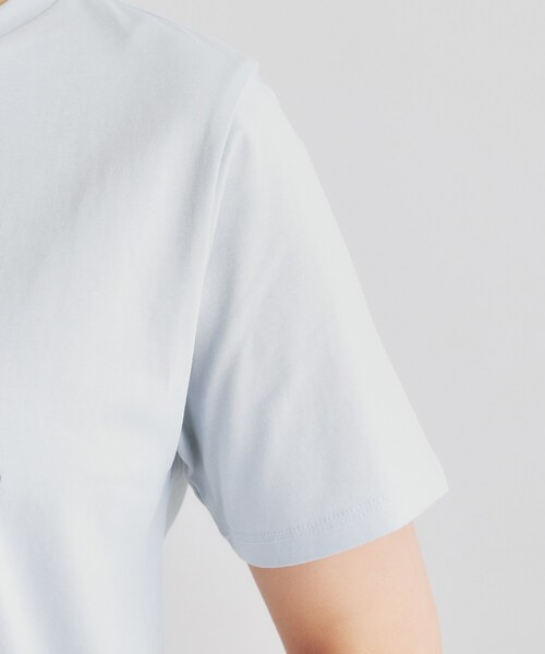 LAURA ASHLEY（ローラアシュレイ）の「【ギフトにおすすめ！5分袖／接触冷感／UVカット】エレンボロー ローズ柄Tシャツ（Tシャツ/カットソー・レディース・サックスブルー/ピンク系/ネイビー/グレー/オフホワイト・38/40）」の19枚目の写真