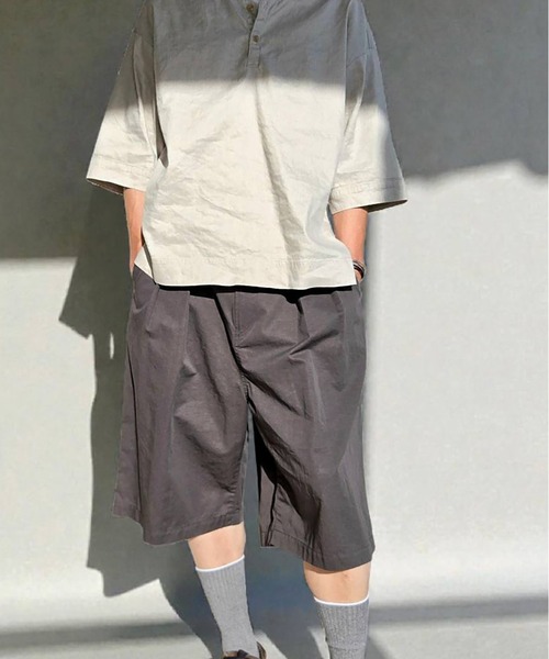TROVE（トローヴ）の「TROVE / C.L TWILL PLAY HALF PANTS（その他パンツ・メンズ・グレー系その他/ブラック・1/3）」の2枚目の写真