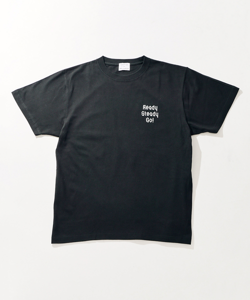 EDIFICE(エディフィス)の「《WEB限定》Ready Steady Go! / レディーステディゴー 別注 プリント Tシャツ(Tシャツ/カットソー・メンズ・ホワイト/ブラック・MEDIUM/LARGE)」の5枚目の写真
