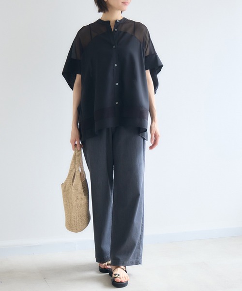 KATHARINE ROSS(キャサリンロス)の「【接触冷感】涼感メッシュイージーデニム(デニムパンツ・レディース・ベージュ/グレー/ブルー・SMALL/MEDIUM)」の8枚目の写真