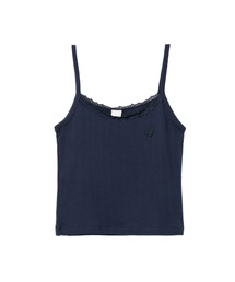 HEART BADGE POINTELLE CAMISOLE