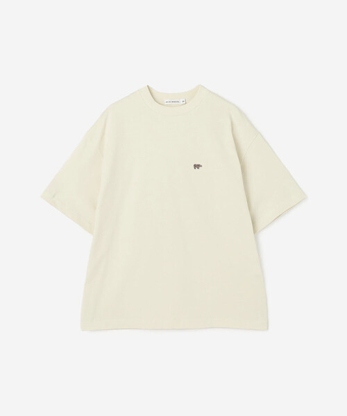 SCYE BASICS（サイベーシックス）の「SCYE BASICS | 〈別注〉コットン 半袖Tシャツ WOMEN（Tシャツ/カットソー・レディース・レッド系その他/ダークネイビー/ベージュ系その他・38）」の13枚目の写真