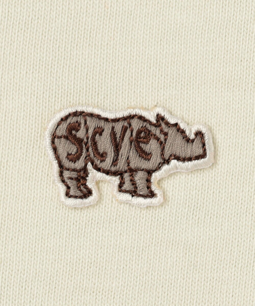 SCYE BASICS（サイベーシックス）の「SCYE BASICS | 〈別注〉コットン 半袖Tシャツ WOMEN（Tシャツ/カットソー・レディース・レッド系その他/ダークネイビー/ベージュ系その他・38）」の8枚目の写真