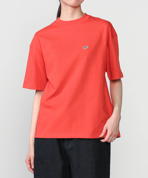 SCYE BASICS（サイベーシックス）の「SCYE BASICS | 〈別注〉コットン 半袖Tシャツ WOMEN（Tシャツ/カットソー・レディース・レッド系その他/ダークネイビー/ベージュ系その他・38）」の3枚目の写真