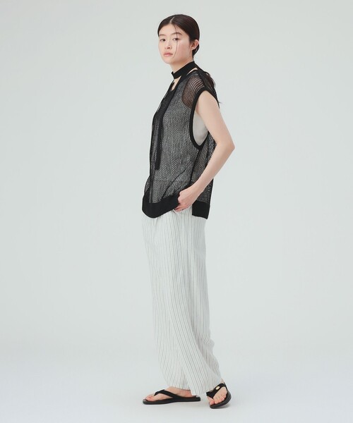 BEAMS HEART(ビームスハート)の「チョーカー付き メッシュ ベスト(セットアイテム・接触冷感)(ベスト・レディース・ブラック/ブラウン/ベージュ・ONE SIZE)」の5枚目の写真