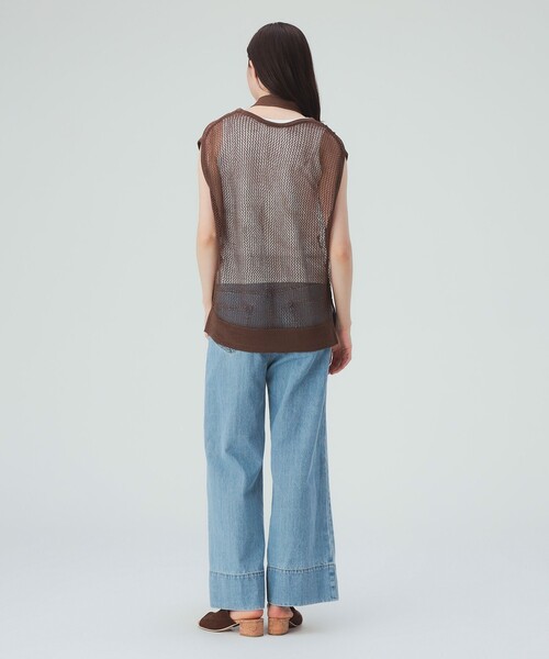 BEAMS HEART(ビームスハート)の「チョーカー付き メッシュ ベスト(セットアイテム・接触冷感)(ベスト・レディース・ブラック/ブラウン/ベージュ・ONE SIZE)」の9枚目の写真
