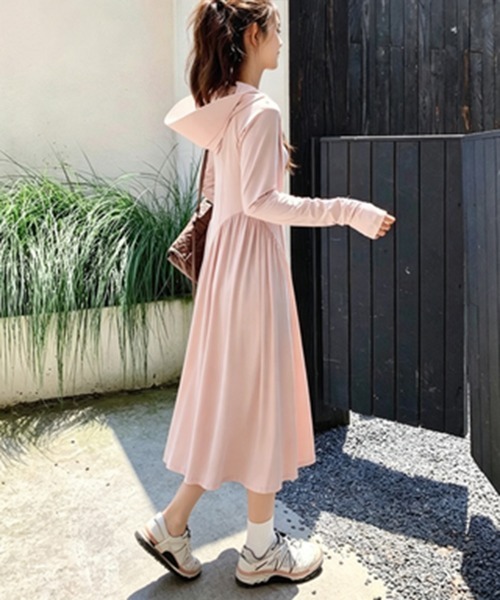 Miniministore(ミニミニストア)の「ラッシュガードレディース 着る日焼け止め(カーディガン/ボレロ・レディース・ホワイト/ライトブルー/ブラック/グレー/ピンク/ラベンダー・M/L)」の1枚目の写真