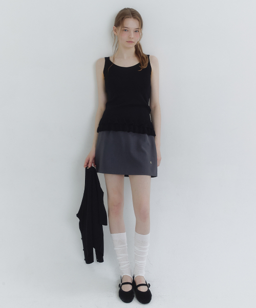 MICANE(ミケーネ)の「イレーネペプラムスリーブレス-カーディガンセットアップ(カーディガン/ボレロ・レディース・ブラック/スカイブルー・SMALL/MEDIUM/LARGE/X-LARGE)」の10枚目の写真