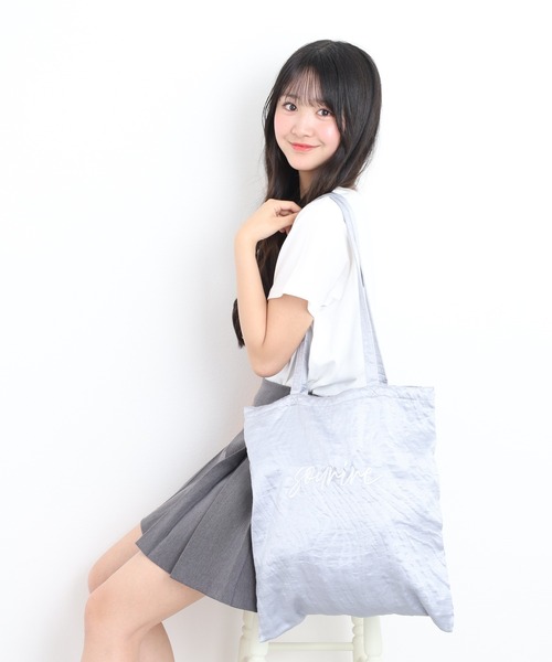 FUNALIVE(ファンアライブ)の「ロゴ刺繍トート(トートバッグ・レディース・グレー/ピンク/グリーン/ブラック/シャンパン・FREE)」の11枚目の写真
