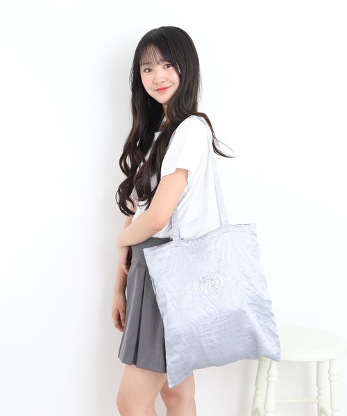 FUNALIVE(ファンアライブ)の「ロゴ刺繍トート(トートバッグ・レディース・グレー/ピンク/グリーン/ブラック/シャンパン・FREE)」の14枚目の写真