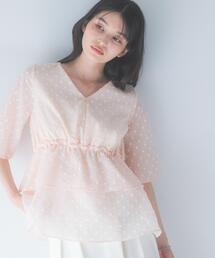 URBAN RESEARCH ROSSO WOMEN（アーバンリサーチ　ロッソ）の「『WEB限定』ジャガードペプラムブラウス（シャツ/ブラウス）」