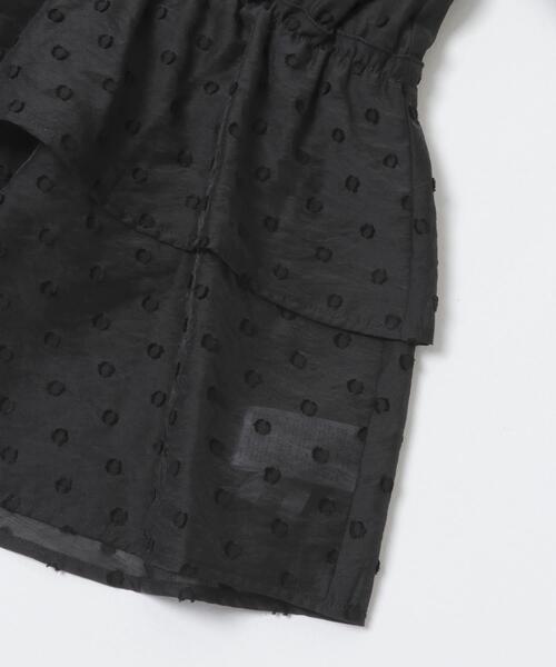 URBAN RESEARCH ROSSO WOMEN(アーバンリサーチ ロッソ)の「『WEB限定』ジャガードペプラムブラウス(シャツ/ブラウス・レディース・ブラック系その他/ライトベージュ/ブラック・FREE)」の13枚目の写真