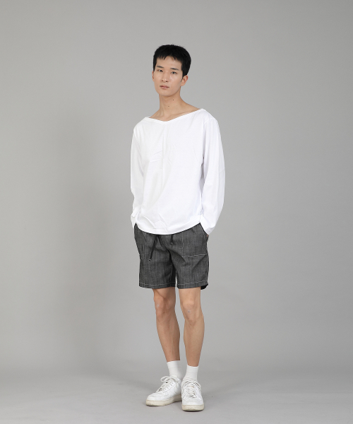 SAINTCREW（セントクルー）の「無地ボートネック長袖Tシャツ RBL-878 ホワイト（Tシャツ/カットソー・メンズ・その他・LARGE/MEDIUM/XX-LARGE/XXX-LARGE/XXXX-LARGE/X-LARGE）」の10枚目の写真