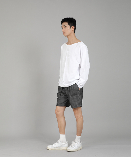 SAINTCREW（セントクルー）の「無地ボートネック長袖Tシャツ RBL-878 ホワイト（Tシャツ/カットソー・メンズ・その他・LARGE/MEDIUM/XX-LARGE/XXX-LARGE/XXXX-LARGE/X-LARGE）」の13枚目の写真