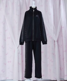 mine by LAFARY（マインバイラファリー）の「レザーロゴ刺繍ジャージセットアップ（セットアップ）」