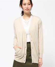 koe | コットンＵVベーシックVネックロングカーディガン(カーディガン/ボレロ)