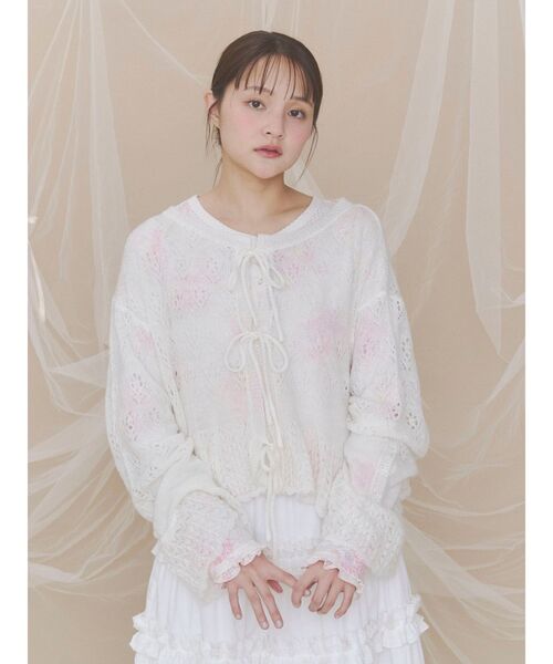merry jenny(メリージェニー)の「bouquetワッフルトップス(Tシャツ/カットソー・レディース・ピンク/ブルー/ミント・FREE)」の21枚目の写真