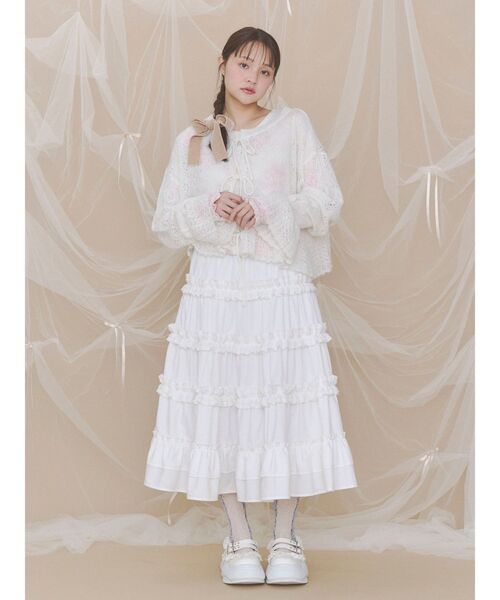 merry jenny(メリージェニー)の「bouquetワッフルトップス(Tシャツ/カットソー・レディース・ピンク/ブルー/ミント・FREE)」の20枚目の写真