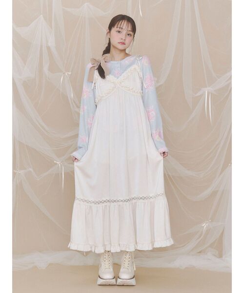 merry jenny(メリージェニー)の「bouquetワッフルトップス(Tシャツ/カットソー・レディース・ピンク/ブルー/ミント・FREE)」の14枚目の写真