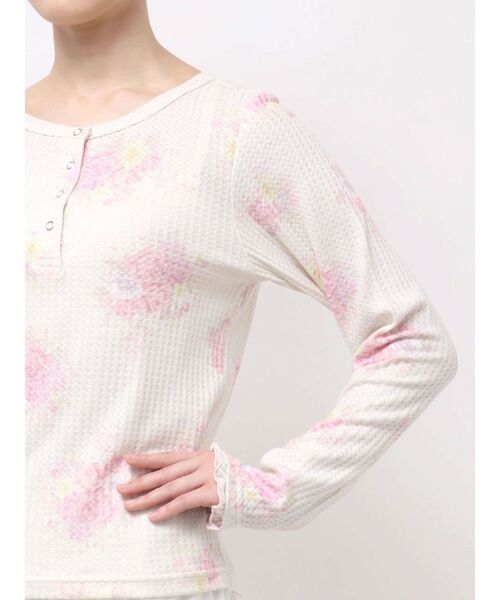 merry jenny(メリージェニー)の「bouquetワッフルトップス(Tシャツ/カットソー・レディース・ピンク/ブルー/ミント・FREE)」の9枚目の写真