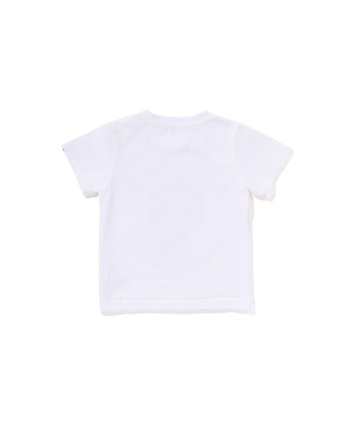 A BATHING APE(アベイシングエイプ)の「MILO MULTI DINOSAURS PATTERN BABY MILO TEE(Tシャツ/カットソー・キッズ・ホワイト/ブラック・80)」の3枚目の写真