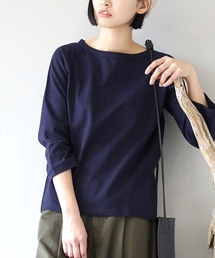 ほぼシミヘン加工 フレンチバスク ラグランカットソー［無地］