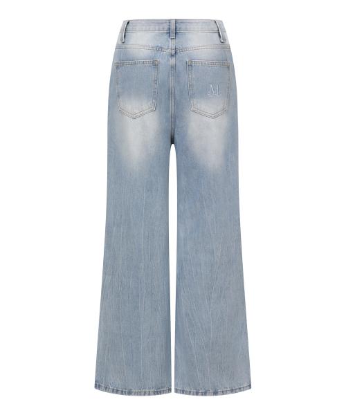MUCENT(ムセント)の「モバウォッシングダメージデニムパンツ (3カラー)(デニムパンツ・レディース・ダークブルー/ライトブルー/ブラック・MEDIUM/SMALL)」の8枚目の写真