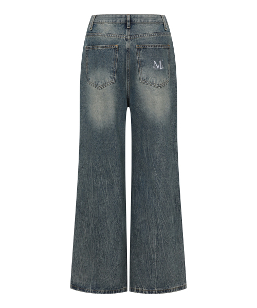 MUCENT(ムセント)の「モバウォッシングダメージデニムパンツ (3カラー)(デニムパンツ・レディース・ダークブルー/ライトブルー/ブラック・MEDIUM/SMALL)」の12枚目の写真