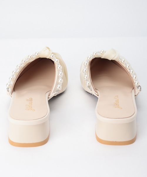 Lace Ladies(レースレディース)の「リボン パール付き ポインテッド ミュール パンプス(パンプス・レディース・アイボリー・25cm/24.5cm/24cm/23.5cm/23cm/22.5cm)」の13枚目の写真