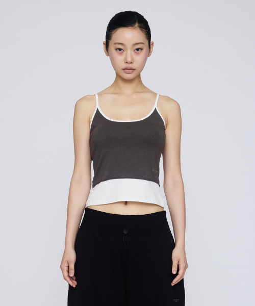GIMOR（ギマー）の「Layered Tank Top Charcoal（Tシャツ/カットソー・レディース・その他・SMALL）」の2枚目の写真