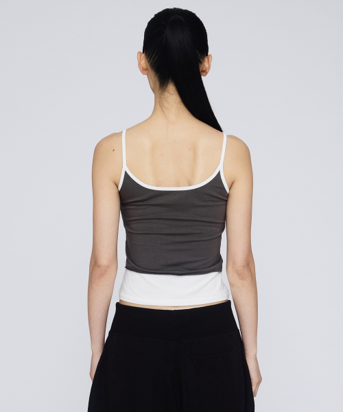 GIMOR（ギマー）の「Layered Tank Top Charcoal（Tシャツ/カットソー・レディース・その他・SMALL）」の4枚目の写真