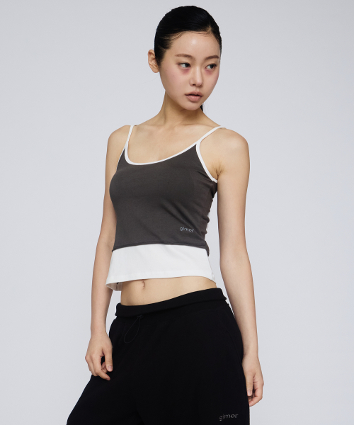 GIMOR（ギマー）の「Layered Tank Top Charcoal（Tシャツ/カットソー・レディース・その他・SMALL）」の5枚目の写真
