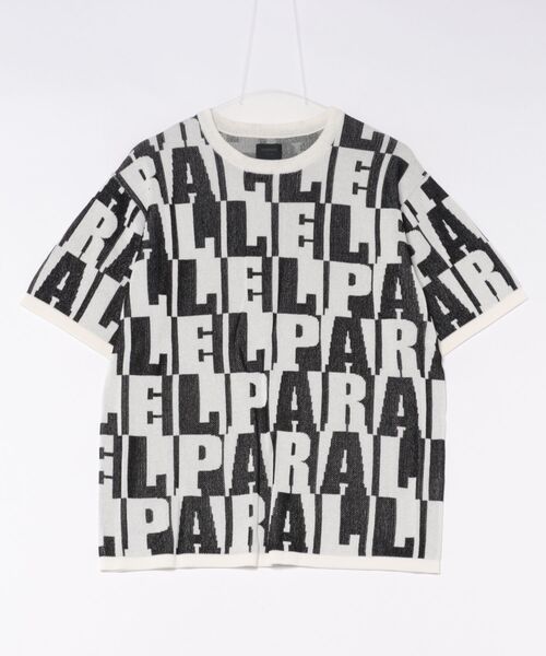 sunny branch(サニーブランチ)の「★MMMM★ダブルジャガードニット PARALLEL、CHAIN、 TEE(Tシャツ/カットソー・メンズ・ホワイト・LARGE)」の1枚目の写真