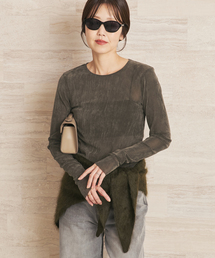 plage | 《追加》Flocky Mesh ロンT(Tシャツ/カットソー)