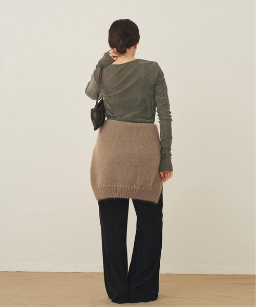 plage（プラージュ）の「《追加》Flocky Mesh ロンT（Tシャツ/カットソー・レディース・チャコールグレー/ブラウン/ホワイト・FREE）」の19枚目の写真