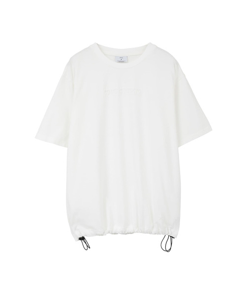 CONVERSE TOKYO（コンバーストウキョウ）の「EMBOSSED LOGO TEE（Tシャツ/カットソー・レディース・ブラック/ライラック/ホワイト・SMALL/MEDIUM）」の4枚目の写真