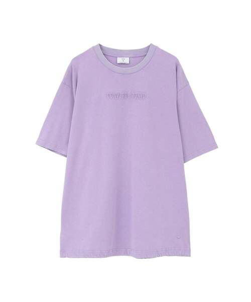 CONVERSE TOKYO（コンバーストウキョウ）の「EMBOSSED LOGO TEE（Tシャツ/カットソー・レディース・ブラック/ライラック/ホワイト・SMALL/MEDIUM）」の6枚目の写真