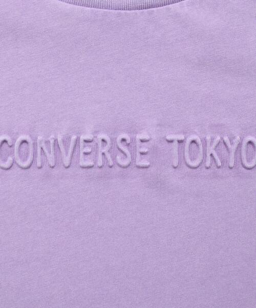 CONVERSE TOKYO（コンバーストウキョウ）の「EMBOSSED LOGO TEE（Tシャツ/カットソー・レディース・ブラック/ライラック/ホワイト・SMALL/MEDIUM）」の11枚目の写真