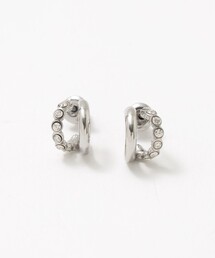 キュービック ダブルライン ピアス