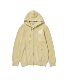 Melting Heart Candy Zip-up Hoodie Yellow