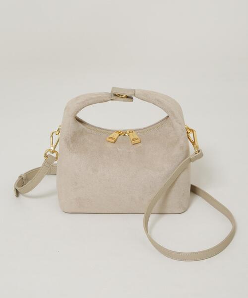 NANO universe(ナノユニバース)の「SINBONO/Vienna Crossbody Bag FakeSuede(ショルダーバッグ・レディース・ダークブラウン/アイボリー・FREE)」の1枚目の写真