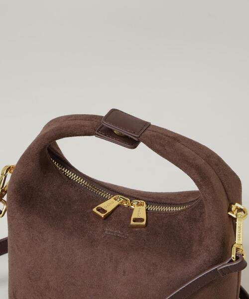 NANO universe(ナノユニバース)の「SINBONO/Vienna Crossbody Bag FakeSuede(ショルダーバッグ・レディース・ダークブラウン/アイボリー・FREE)」の4枚目の写真