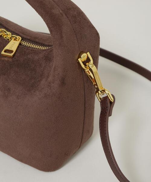 NANO universe(ナノユニバース)の「SINBONO/Vienna Crossbody Bag FakeSuede(ショルダーバッグ・レディース・ダークブラウン/アイボリー・FREE)」の5枚目の写真