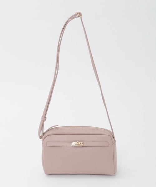 MK MICHEL KLEIN（エムケーミッシェルクラン）の「[軽量]カウレザースクエアミニショルダー（ショルダーバッグ・レディース・アイボリー/ブラック/ブラウン/ピンク・00）」の6枚目の写真