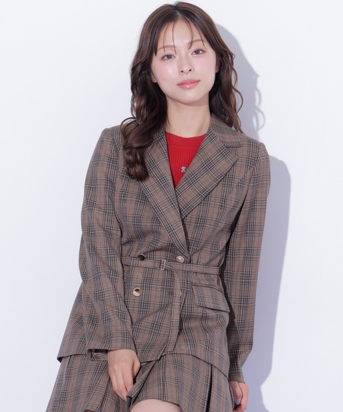 JILL by JILL STUART(ジルバイジルスチュアート)の「<セットアップ対応>プリンセスラインテーラードジャケット(テーラードジャケット・レディース・モカ/グレー/ブラウン系その他・SMALL/MEDIUM)」の1枚目の写真