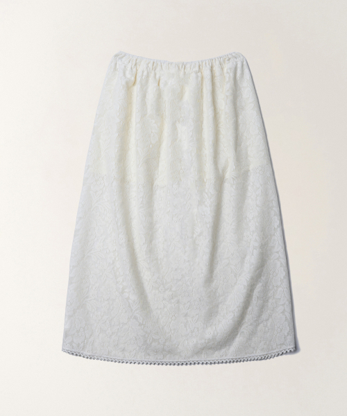 TTUDEMENT(トュードメント)の「CROCHET LONG SKIRT_WHITE(スカート・レディース・その他・FREE)」の3枚目の写真