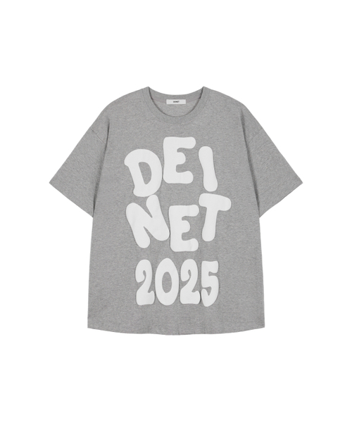 DEINET（ダイニット）の「DEINET BOLD LOGO T-SHIRTS IN MELANGE GREY（Tシャツ/カットソー・レディース・その他・FREE）」の2枚目の写真